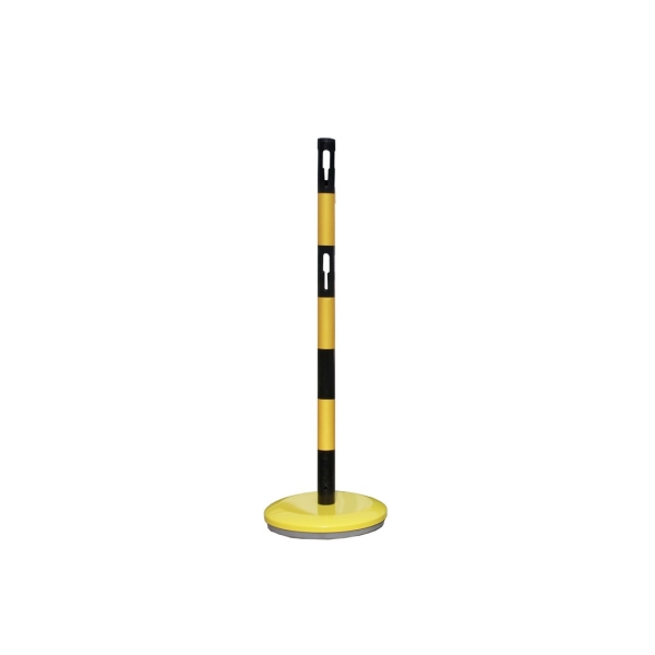Kovový stĺpik Standard – v.1000 mm, žlto-čierna
