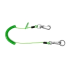 Ľahký lankový NGL Lanyard pre lešenárske kľúče s nosnosťou 1 kg – zelená, kov