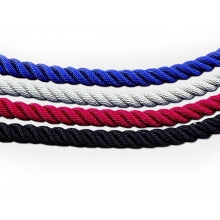 Lano točené typ Twisted, 2× koncovka SnapEnds  –  čierna, 1,5 m