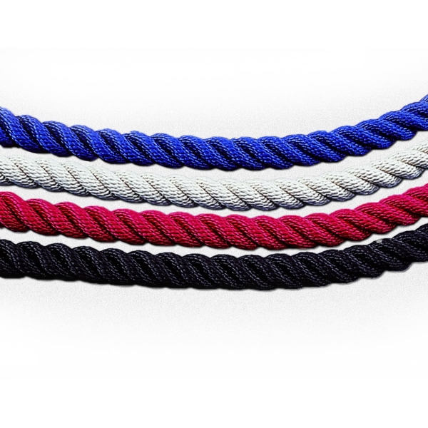 Lano točené typ Twisted, 2× koncovka SnapEnds  –  čierna, 1,5 m