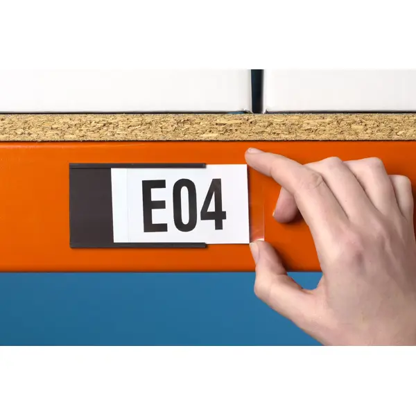 Magnetická lišta, držiak regálových štítkov, typ C – 80×500 mm, balenie 20 ks
