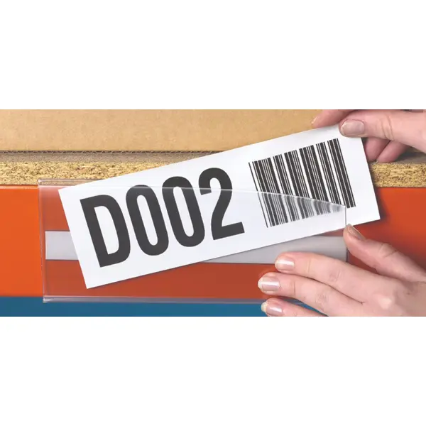 Magnetická lišta, držiak regálových štítkov, typ V – 25×200 mm, balenie  50ks