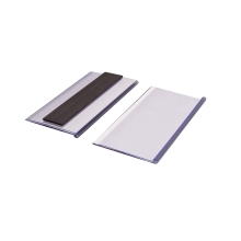 Magnetická lišta, držiak regálových štítkov, typ V – 54×100 mm, balenie 100 ks