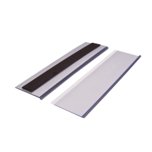 Magnetická lišta, držiak regálových štítkov, typ V – 54×200 mm, balenie 50 ks