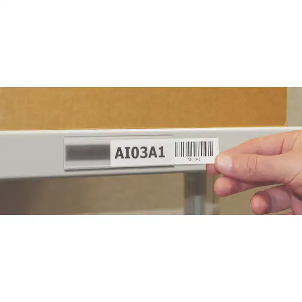Magnetická lišta, držiak regálových štítkov, typ V – 80×200 mm, balenie 50 ks