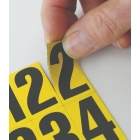 Magnetické číslice – Mix, znak 0-9, výška znakov 23 mm, žltý podklad