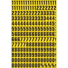 Magnetické číslice – Mix, znak 0-9, výška znakov 23 mm, žltý podklad