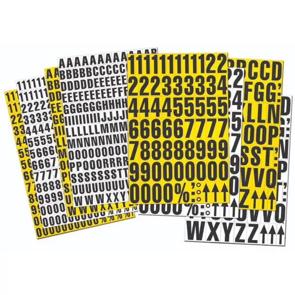 Magnetické číslice – Mix, znak 0-9, výška znakov 43 mm, biely podklad