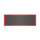 Magnetické kapsy na štítky – červená, 30×100 mm, balenie 100 ks