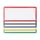 Magnetické kapsy na štítky – červená, 30×100 mm, balenie 100 ks