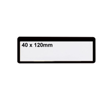 Magnetické kapsy na štítky – čierna, 40×120 mm, balenie 100 ks