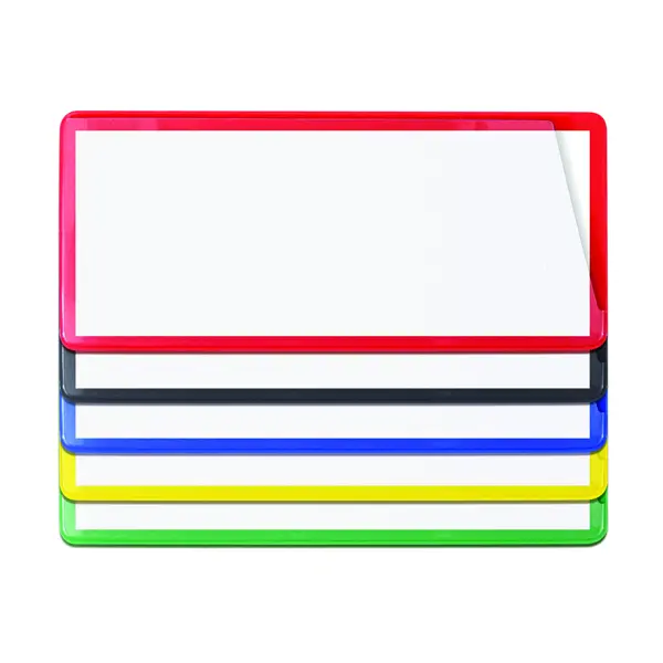 Magnetické kapsy na štítky – žltá, 30×100 mm, balenie 100 ks