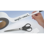 Magnetické prepisovatelné pásky na regály – biela, 50 mm × 10 m