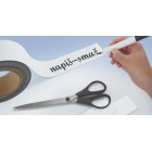 Magnetické prepisovatelné pásky na regály – biela, 80 mm × 10 m