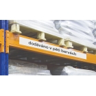 Magnetické prepisovatelné pásky na regály – biela, 80 mm × 10 m