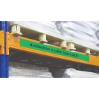 Magnetické prepisovatelné pásky na regály – červená, 40 mm × 10 m