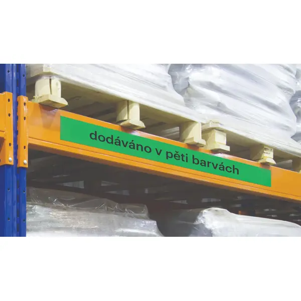Magnetické prepisovatelné pásky na regály – červená, 90 mm × 10 m