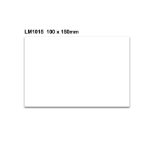 Magnetické přepisovatelné štítky – biela, 100×150 mm, balenie 100 ks