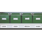 Magnetické přepisovatelné štítky – biela, 10×80 mm, balenie 100 ks