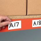 Magnetické přepisovatelné štítky – biela, 15×80 mm, balenie 100 ks