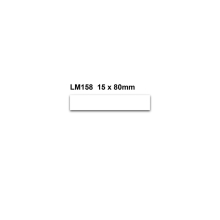 Magnetické přepisovatelné štítky – biela, 15×80 mm, balenie 100 ks