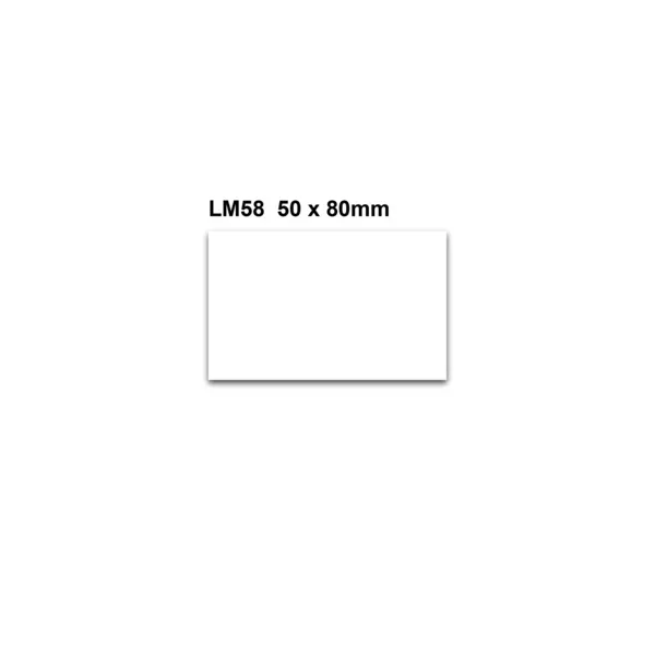 Magnetické přepisovatelné štítky – biela, 50×80 mm, balenie 100 ks