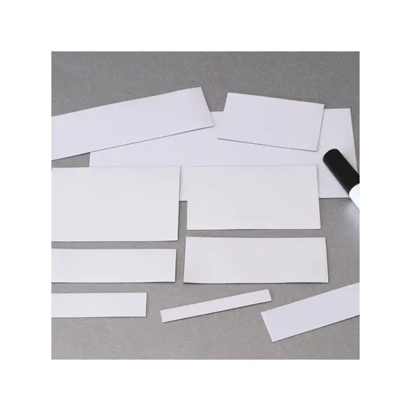 Magnetické přepisovatelné štítky – biela, 60×100 mm, balenie 100 ks