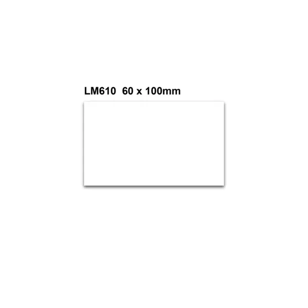 Magnetické přepisovatelné štítky – biela, 60×100 mm, balenie 100 ks