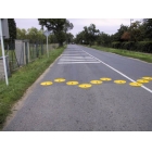 Malý spomaľovací vankúš, retardér 20 km/h, žltý
