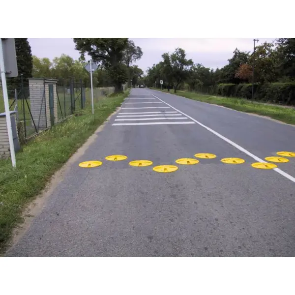 Malý spomaľovací vankúš, retardér 20 km/h, žltý