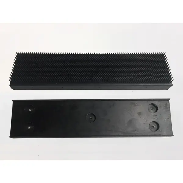 Mobilný magnetický nárazník pre manipulačnú techniku s gumovými štetinami – 420×120×50 mm