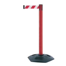 Mobilný stĺpik HeavyDuty, červený – červeno-biele pásmo 3,65 m