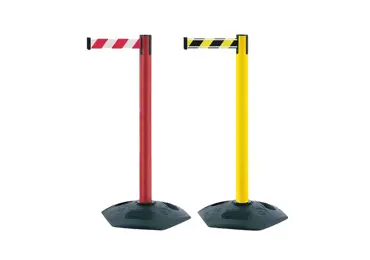 Mobilný vymedzovací stĺpik Heavy Duty so samonavíjacim pásmom, pásmo 2,3 alebo 3,65 m, farba standard podľa vzorkovníka