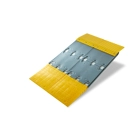 Modulárna nájazdová rampa – nosnosť 2 t, 1450×400×79 mm, žlto-sivá