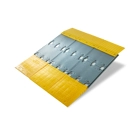 Modulárna nájazdová rampa – nosnosť 2 t, 1450×400×79 mm, žlto-sivá