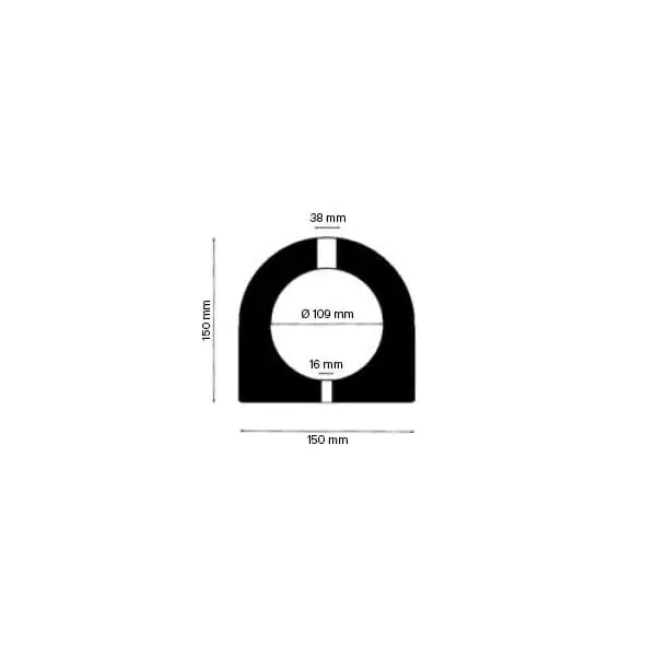 Nárazník z vulkanizovanej gumy Heavy Duty Rubber 900 – 200×200×900 mm