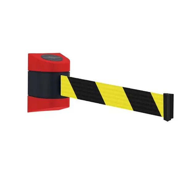 Nástenná kazeta MIDI, červeno-čierna – žlto-čierne pásmo 4,6 m