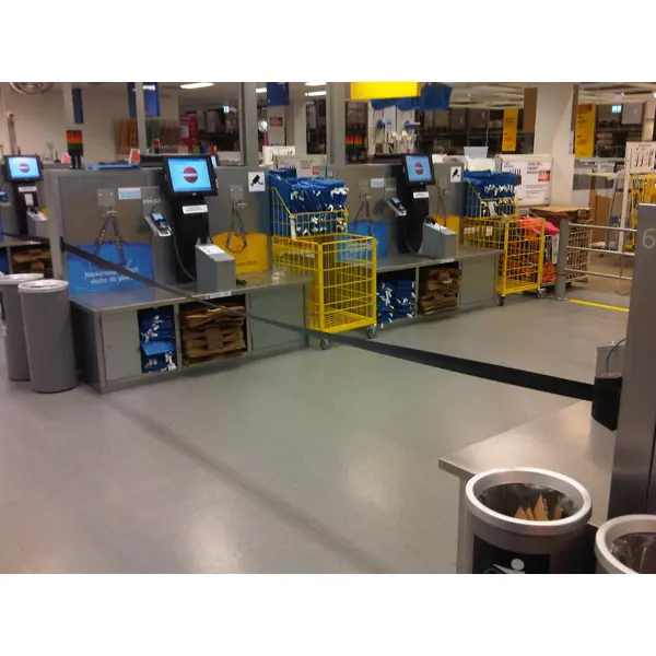 Nástenná kazeta MIDI, čierna – červené pásmo 4,6 m