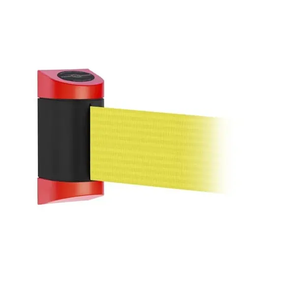 Nástenná kazeta MIDI Plus, červeno-čierna – žlté pásmo 2 m (š. 150 mm)