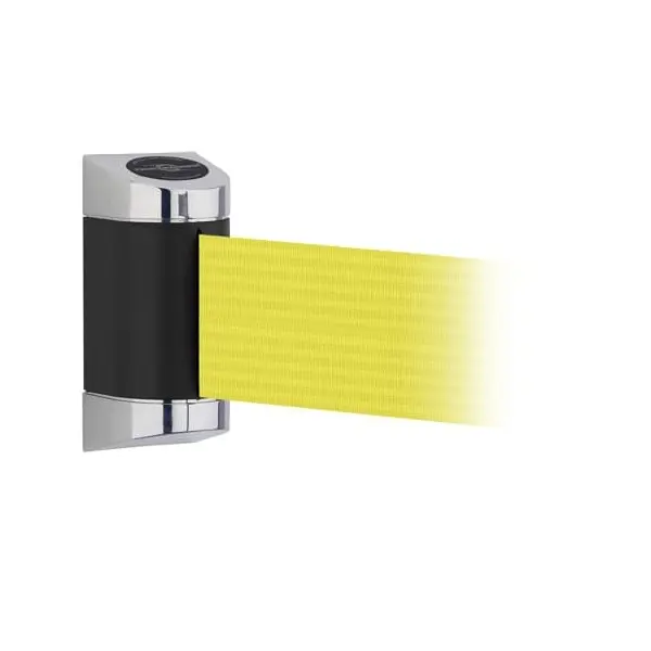 Nástenná kazeta MIDI Plus, chrómový kryt – žlté pásmo 2 m (š. 150 mm)