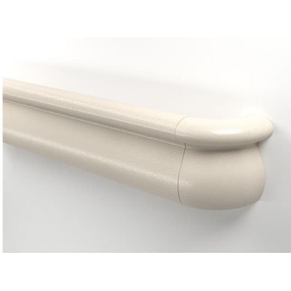 Nástenné madlo Handrail 1000 – PVC farba štandard podľa vzorkovníka, 110 mm × 3,66 m, vrátane 7 nástenných konzol
