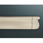 Nástenné madlo Handrail 1000 – PVC-u,farba štandard podľa vzorkovníka, 110 mm × 3,66 m, vrátane 7 nástenných konzol