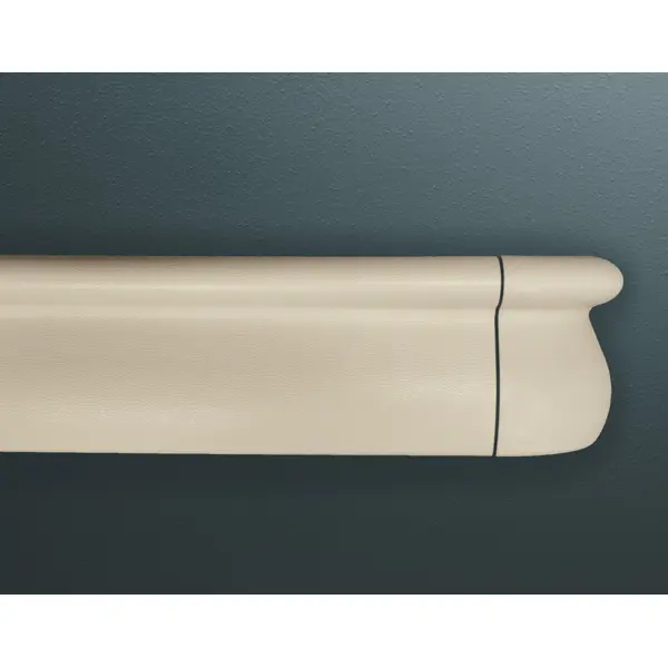 Nástenné madlo Handrail 1000 – PVC-u,farba štandard podľa vzorkovníka, 110 mm × 3,66 m, vrátane 7 nástenných konzol