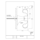 Nástenné madlo Handrail 800 – PVC-u, farba štandard podľa vzorkovníka, 140 mm × 3,66 m, vrátane 7 nástenných konzol