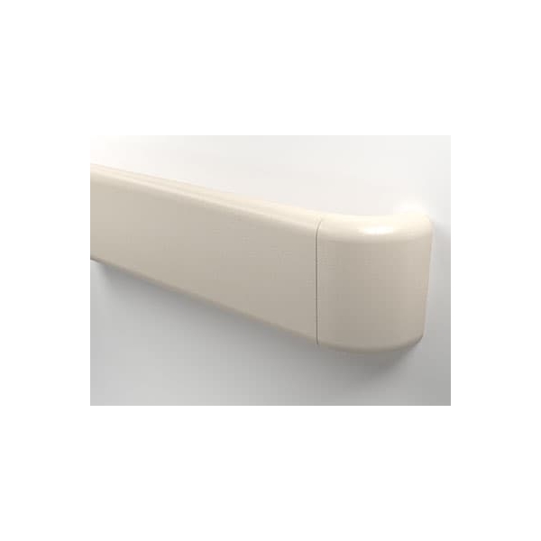 Nástenné madlo Handrail 800 – PVC farba štandard podľa vzorkovníka, 140 mm × 3,66 m, vrátane 7 nástenných konzol