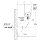 Nástenné madlo Handrail 920 – PVC-u, farba štandard podľa vzorkovníka, 38 mm × 3,66 m, vrátane 7 nástenných konzol