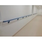 Nástenné madlo Handrail 920 – PVC-u, farba štandard podľa vzorkovníka, 38 mm × 3,66 m, vrátane 7 nástenných konzol