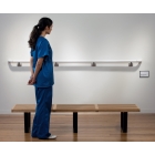 Nástenné madlo Handrail 940 – PVC-u, farba štandard podľa vzorkovníka, 40 mm × 3,66 m, vrátane 7 nástenných konzol