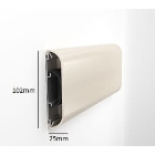 Nástenný nárazník, nástenné zvodidlo Wall Guard 1400 – PVC-u, farba štandard podľa vzorkovníka, 102 mm × 3,66 m
