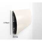 Nástenný nárazník, nástenné zvodidlo Wall Guard 1500 – PVC-u, farba štandard podľa vzorkovníka, 127 mm × 3,66 m